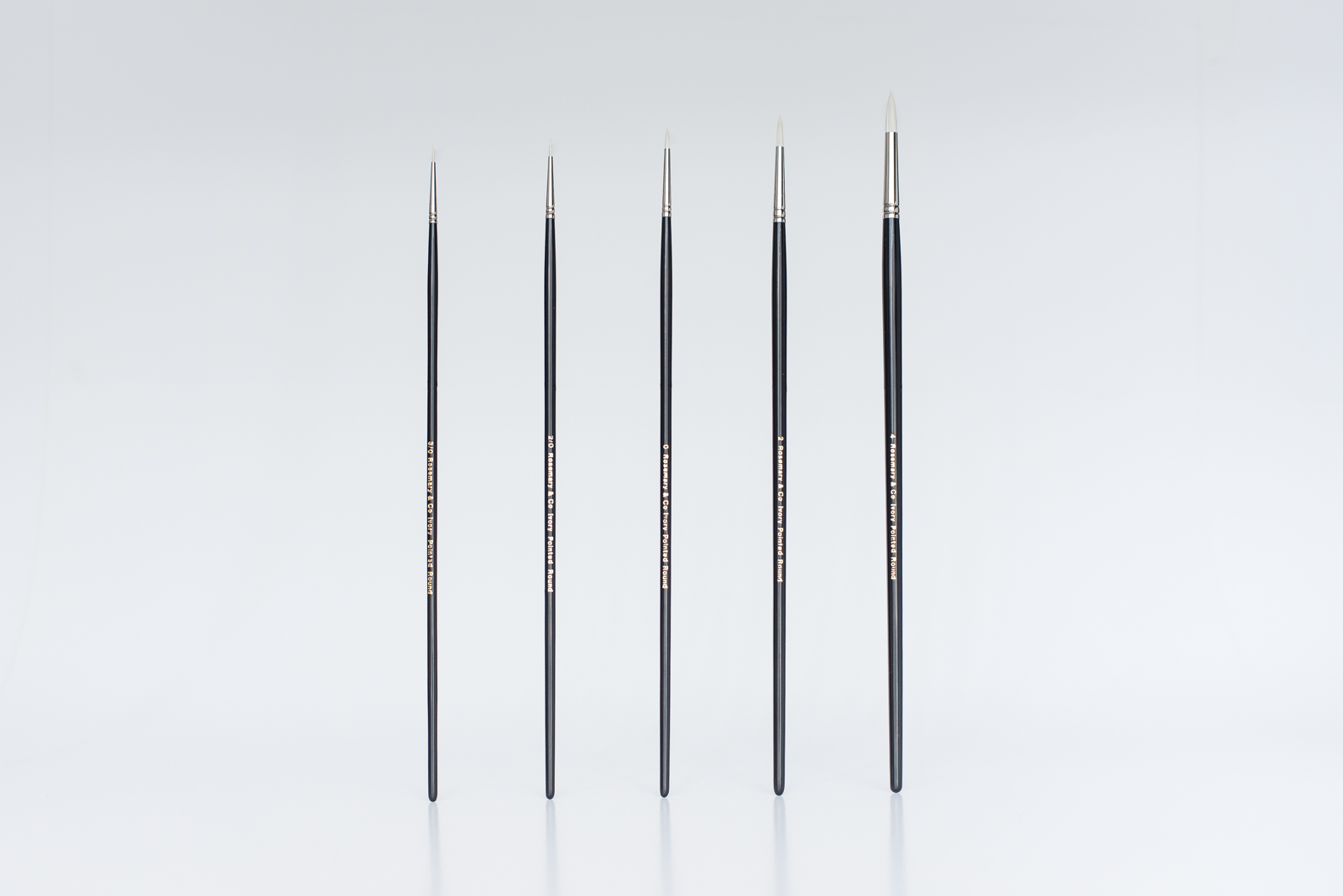 Rosemary Ivory Pointed Round Olieverf Acryl Penseel