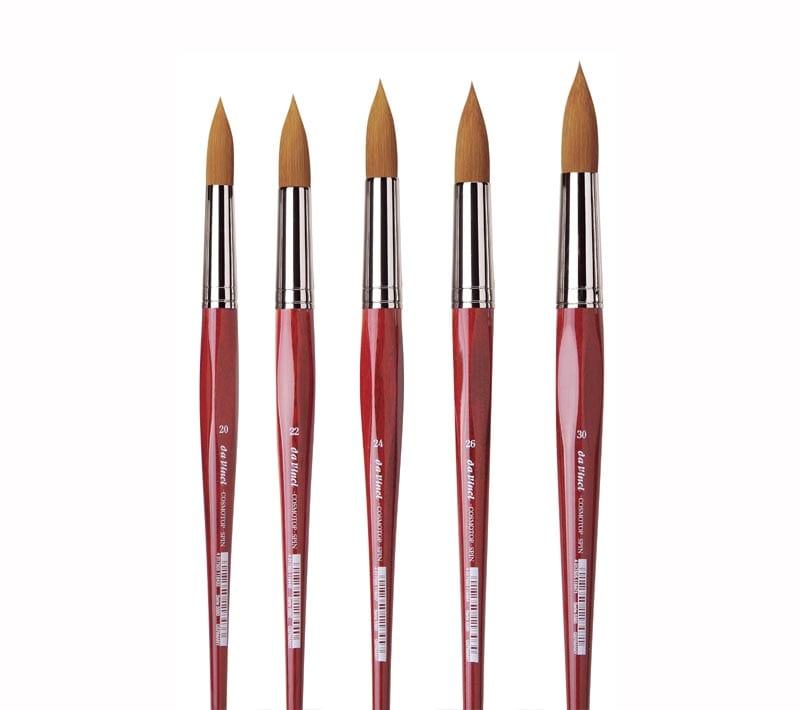 pablo vinci ARCADIA 8H 26.5㎝ da Vinci COSMOTOP-SPIN Rond Synthetisch Aquarel Penseel Serie 5580