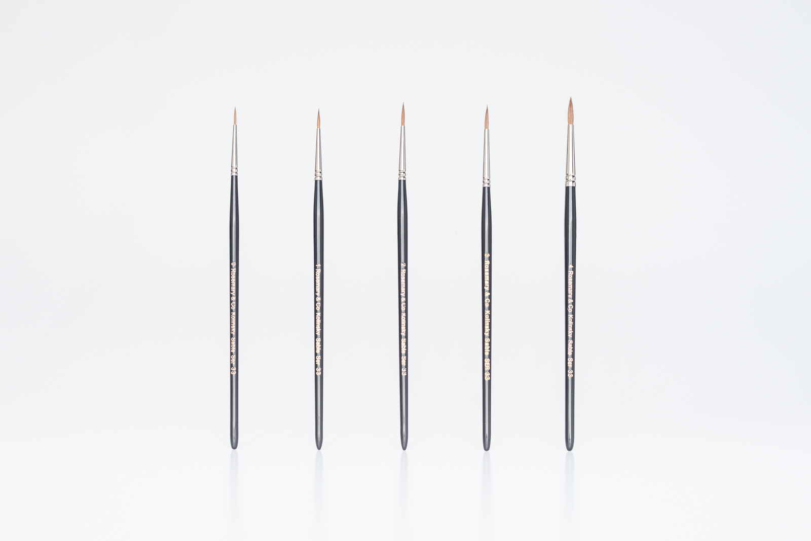 Rosemary Serie 33 Kolinsky Pointed Round Miniature Penseel