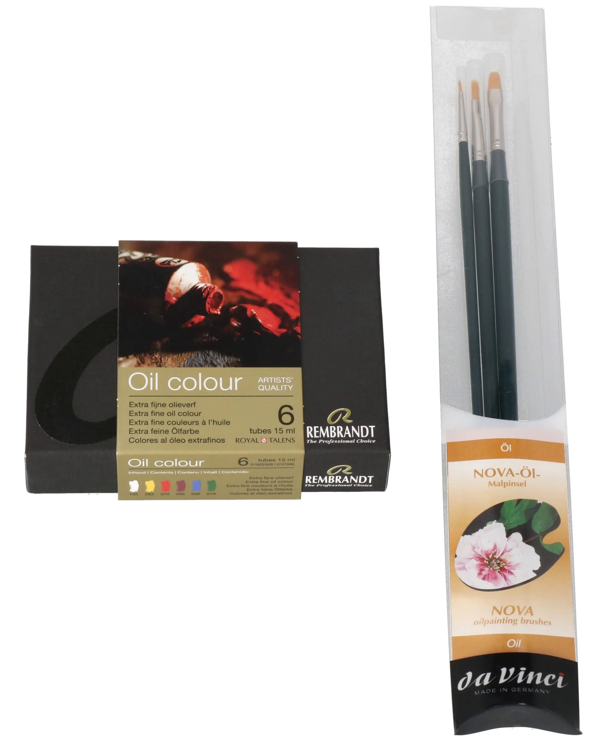 da Vinci Nova Penselen Set Rembrandt Olieverf Set 6 st.