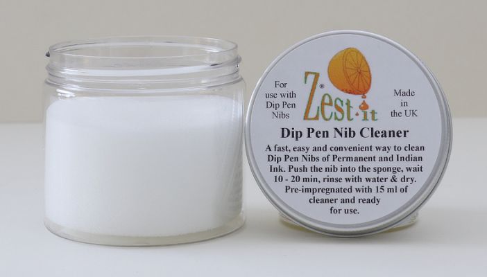 Zest-it Dip Pen Nib Cleaner Sponge Pot