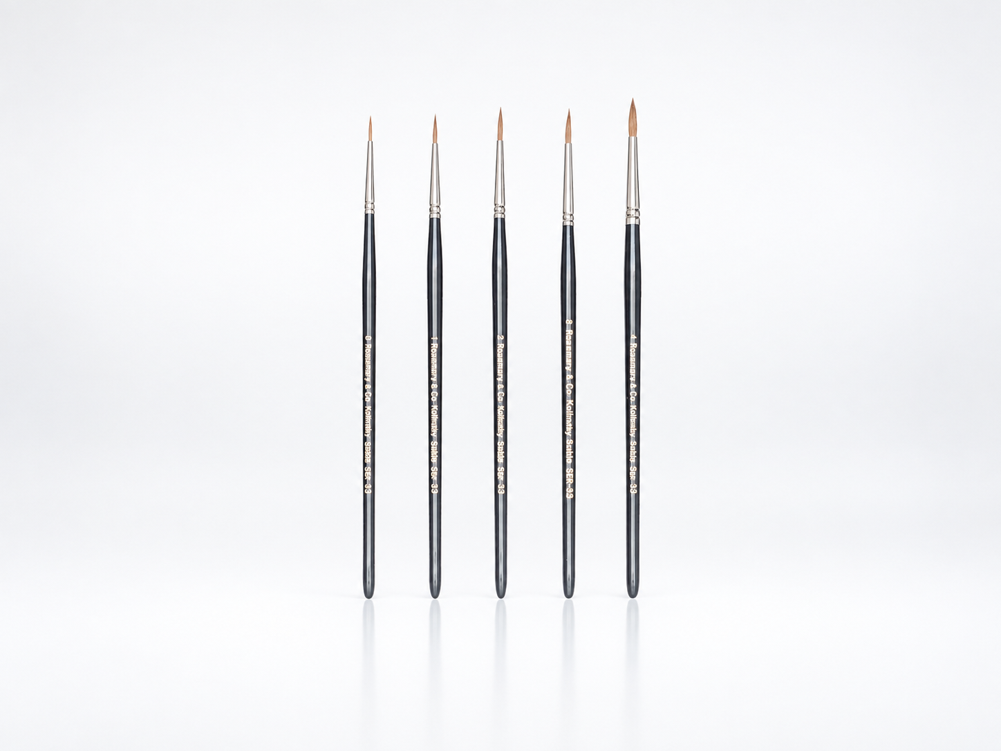 Rosemary Serie 33 Kolinsky Pointed Round Miniature Penseel