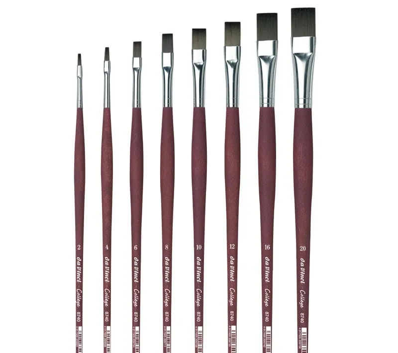 da Vinci COLLEGE Plat Olieverf Synthetisch Penseel Serie 8740
