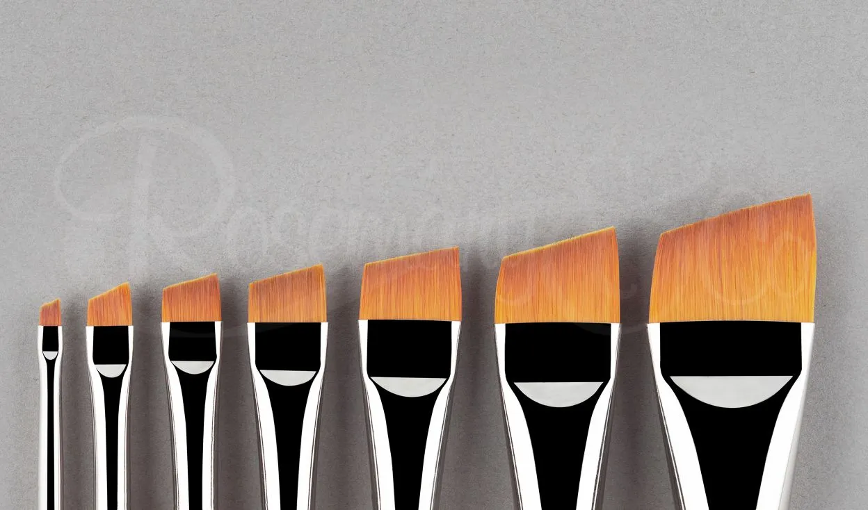 Rosemary Serie 314 Golden Synthetic Short Angular Penseel 