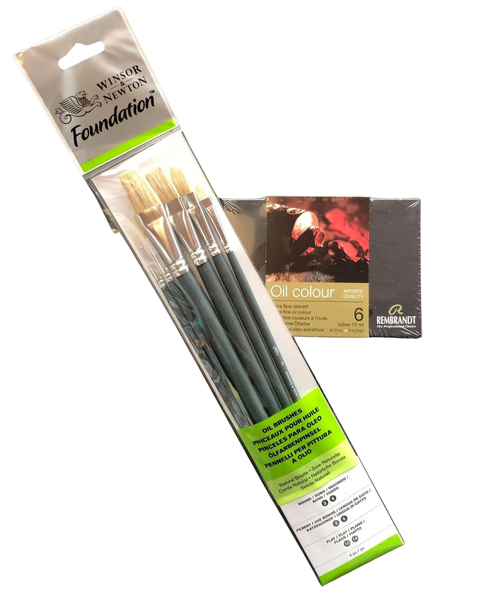 Winsor & Newton Foundation Penselen Set Rembrandt Olieverf Set