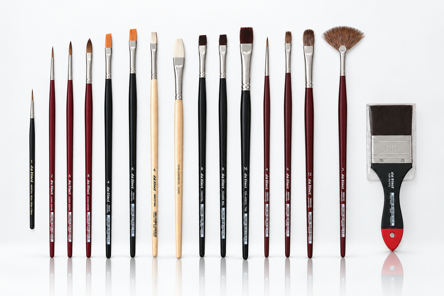 da Vinci Professional Olieverf Collection Penselen Set – 16 delig