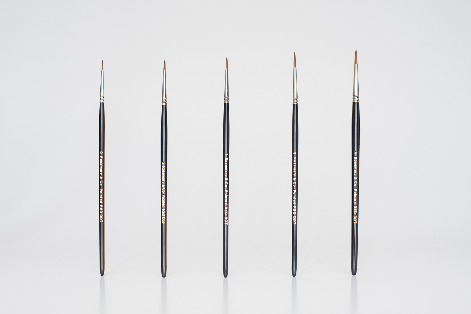 Rosemary Red Dot Pointed Round Aquarel Penseel