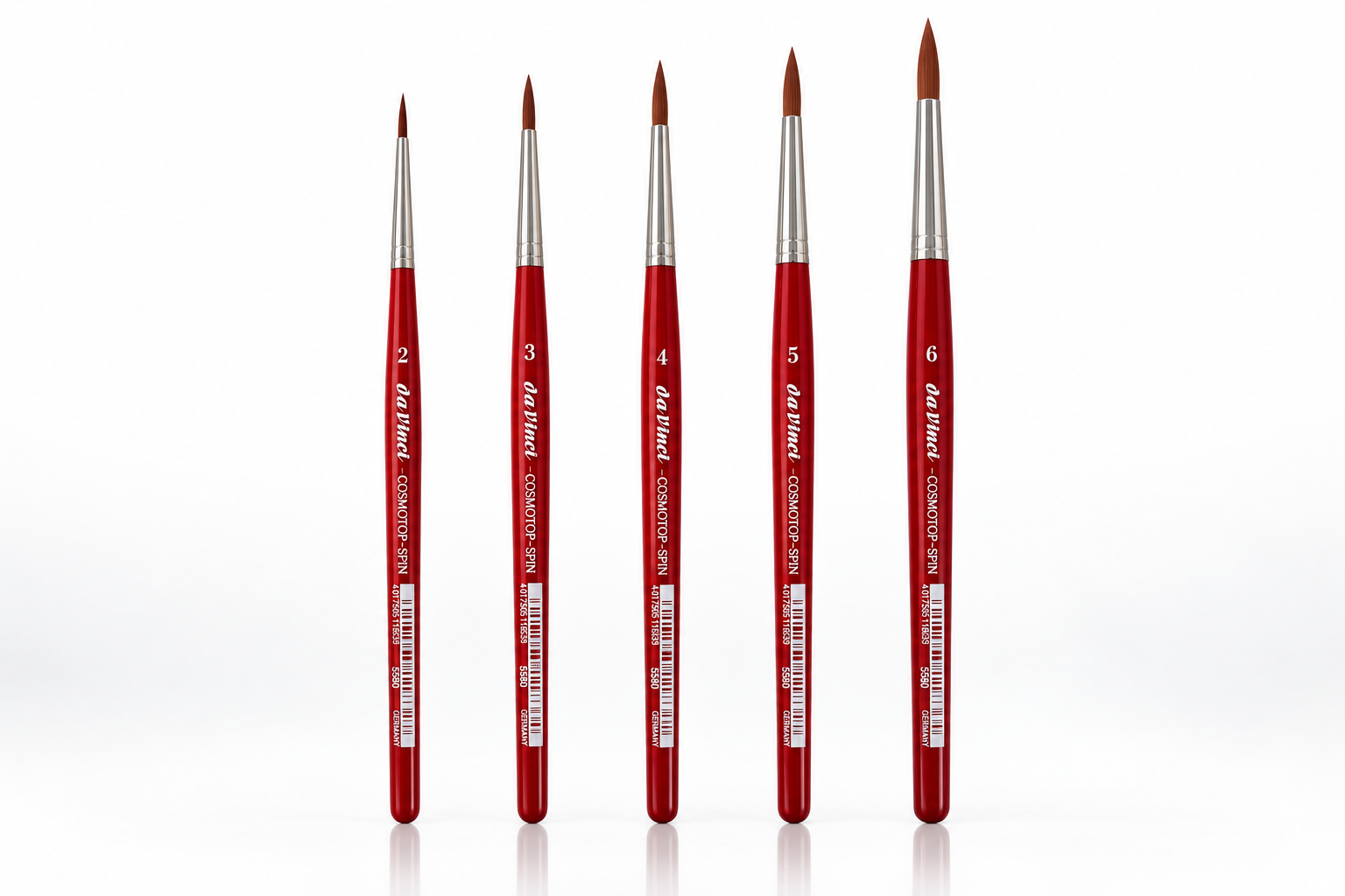 da Vinci COSMOTOP-SPIN Rond Synthetisch Aquarel Penseel Serie 5580