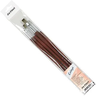 Da Vinci College Olieverf Acryl Platte Penselen Set Serie 5269