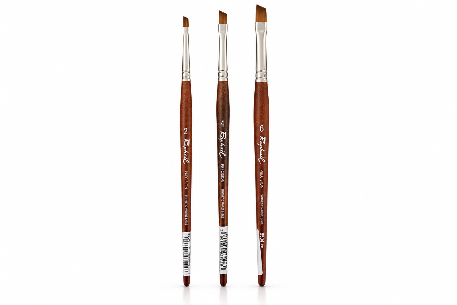 Raphael Precision Schuin Aquarel Olieverf Acryl Penseel Serie 8564