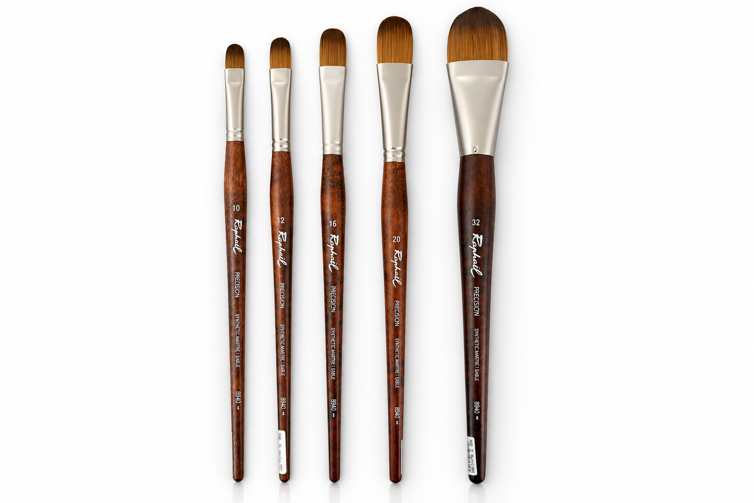Raphael Precision Synthetisch Kattentong Olieverf Acryl Imitatie Marter Penseel Serie 8940