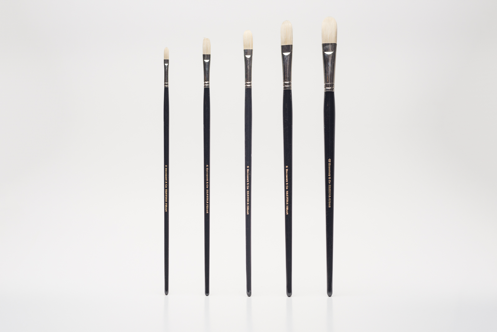 Rosemary Bravura Filbert Kattentong Varkenshaar Penseel