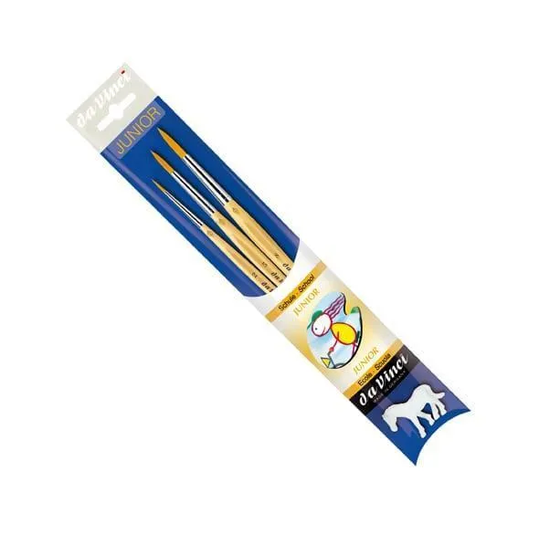 da Vinci JUNIOR Acryl Penselen Set Nrs 2 5 8 Serie 4212