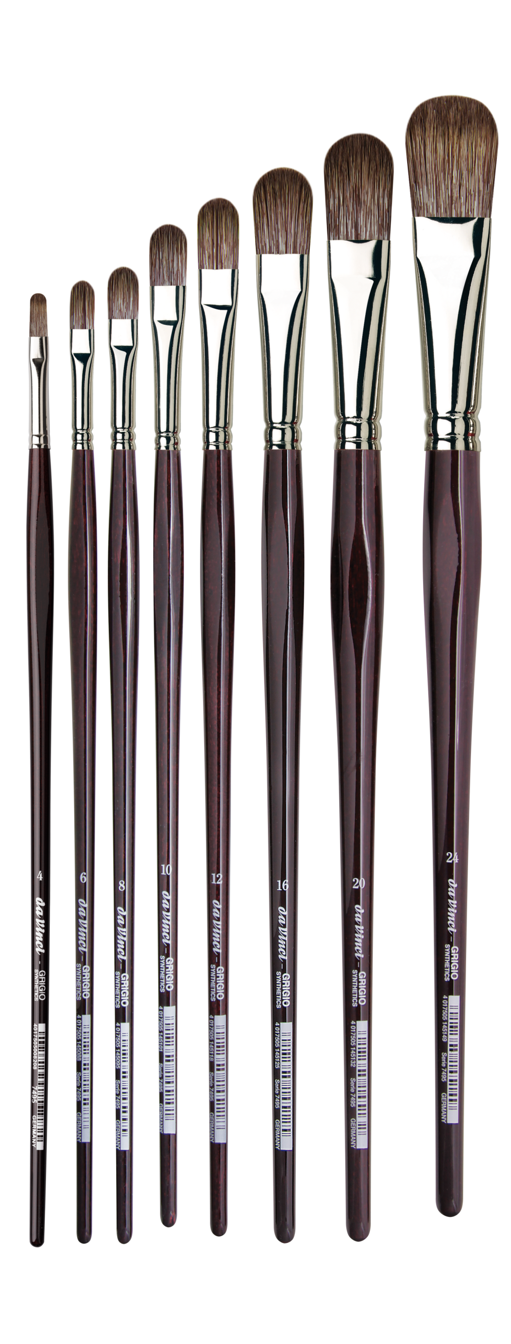 da Vinci GRIGIO Olieverf Acryl Kattentong Penseel Serie 7495