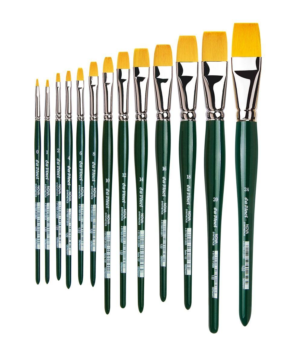 da Vinci NOVA Plat Synthetisch Acryl Aquarel Penseel Serie 122